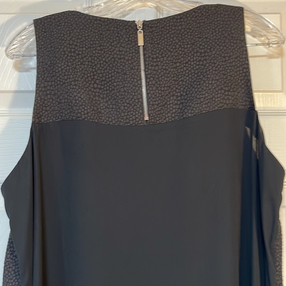 Alfani Plus Black Double Layered Tank Top Zipper Back Size 14 - Picture 6 of 6